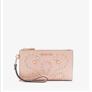 Adele Embellished Leather Smartphone Wallet